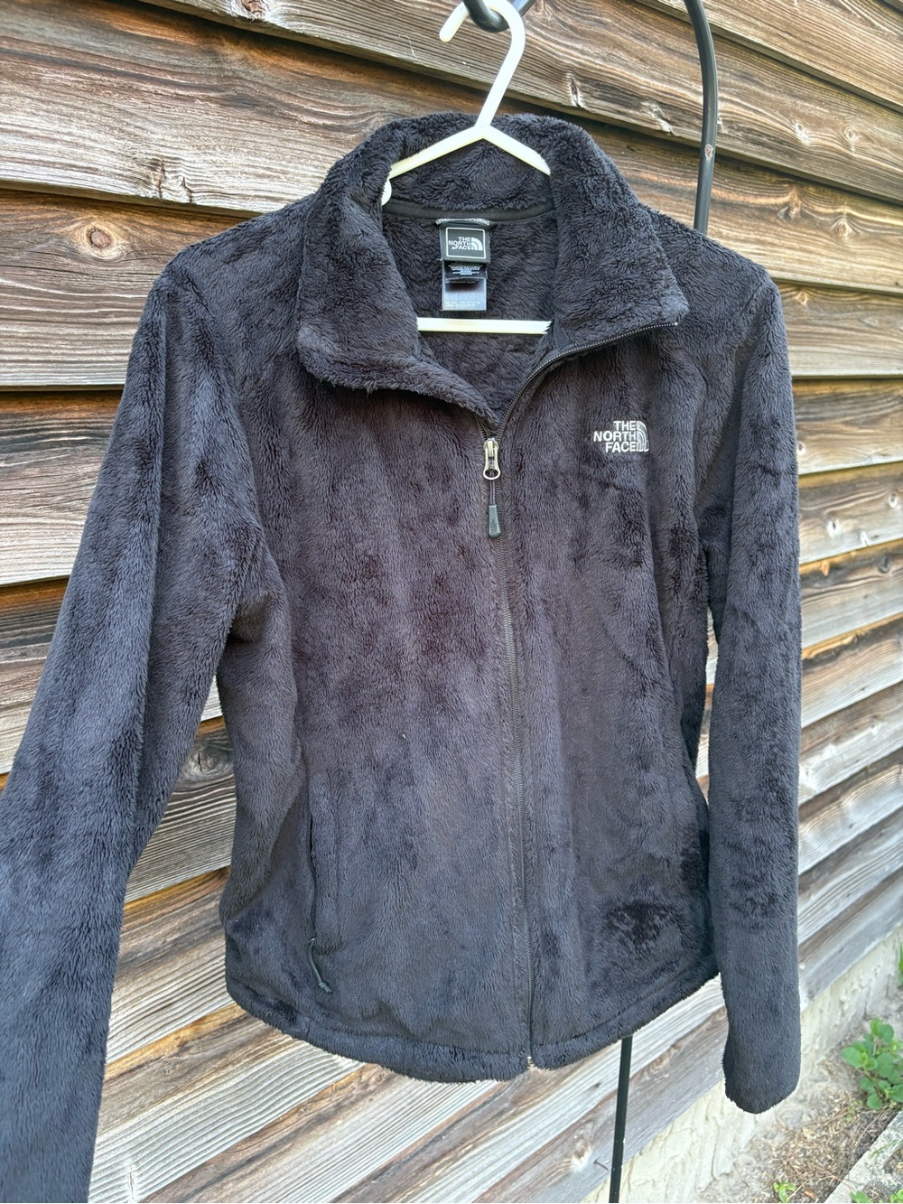 The North Face Black Plush Fleece Jacket - Full Zip